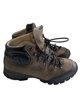 Zamberlan Vioz Brown Green Leather Vibram Hiking Mountaineering Boots Mens 9.5
